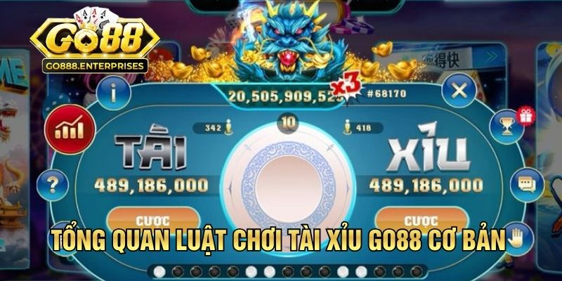 Tổng quan luật chơi Tài Xỉu GO88 cơ bản